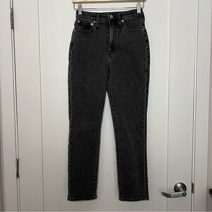 Madewell Jeans Womens 24 Dark Gray The Curvy Perfect Vintage Jean Stretch Denim